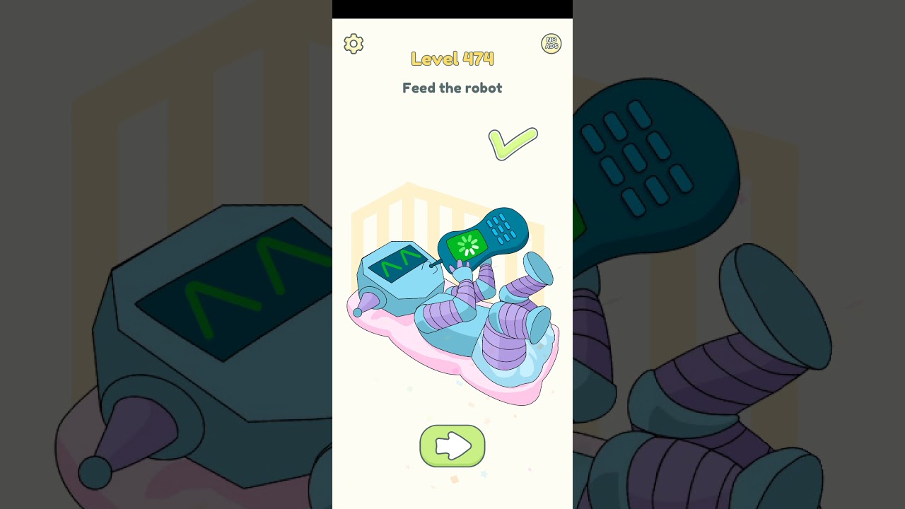 Dop 2 level 474 Feed the robot || Dop 2 delete one part level 474 walkthrough solution