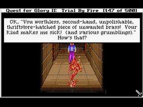 Let's Play Quest For Glory 2:Trial By Fire 27-Fire Elemental