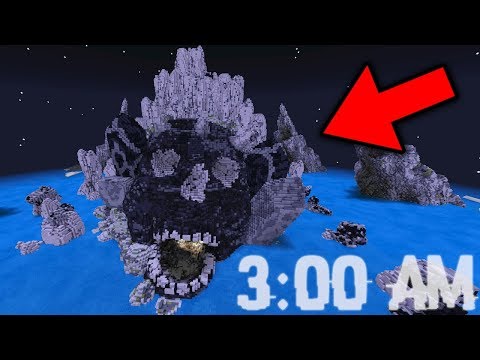 AA12 - Is the Skull Island Seed HAUNTED in Minecraft Pocket Edition at 3AM!?