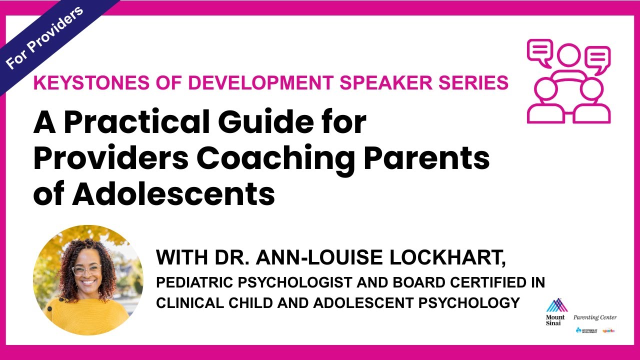 Cracking the Teen Resistance Code webinar with Dr. Ann-Louise Lockhart