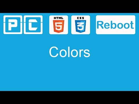HTML5 and CSS3 beginners tutorial 19 - working with colors