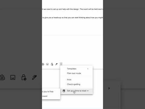Easily offer available times to meet in Gmail #Shorts 💡
