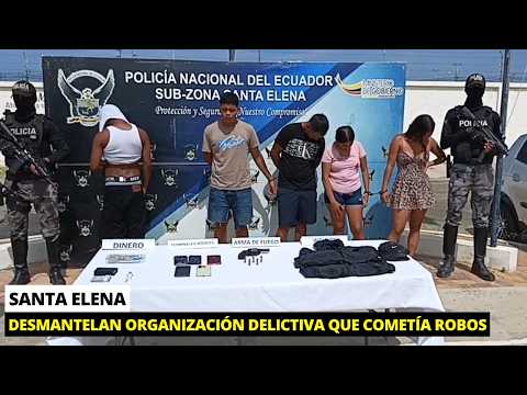 Desarticulan organización delictiva que robaba en Santa Elena
