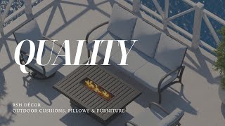RSH Décor - Custom Outdoor Cushions, Pillows & Patio Furniture Quality