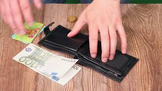 Кошелек для мужчин из натуральной кожи BOND 21994 черный