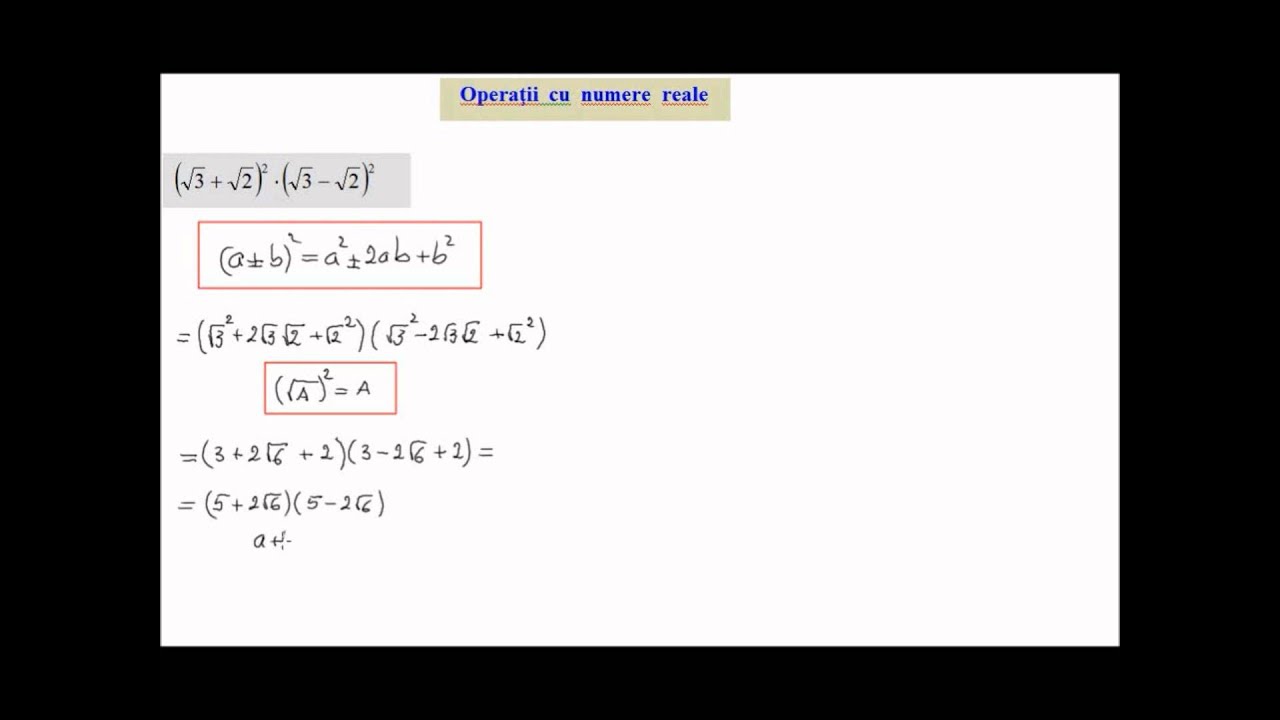 Numere reale, exercitii rezolvate (lic_nrirationale)
