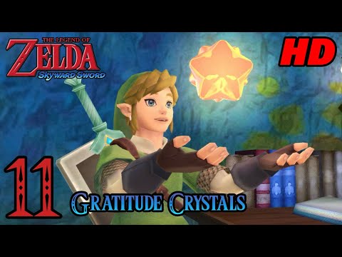 Zelda Skyward Sword HD 60FPS 100% Walkthrough - Part 11 - Gratitude Crystals