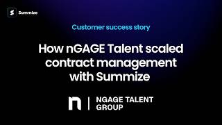 Customer Success Story: How nGAGE Talent scaled contract management with Summize