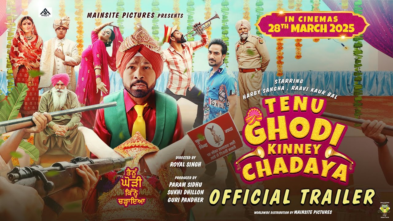 Tenu Ghodi Kinney Chadaya | Official Trailer | Harby Sangha, Raavi Kaur Bal | 28 March 2025