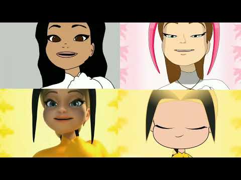 Miraculous 4 Different Version Vesperia Transformation (Original VS 3 Other)