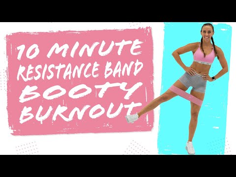 10 Minute Resistance Band BOOTY BURNOUT WORKOUT! | Sydney Cummings