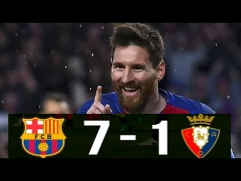 Lionel Messi VS Osasuna 720p (HOME) (26.04.2016) LA LIGA BARCELONA 7 VS 1 OSASUNA