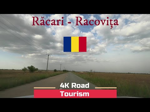 Driving Romania: DJ711A & DJ711 Răcari - Racovița - 4k relaxing drive South Romanian Plains