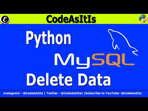 Deleting Record From Database Table Using Python Python With Mysql 5