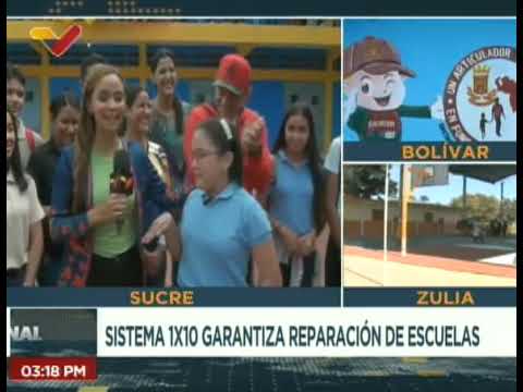 Sucre | Bricomiles realizan trabajos de recuperación en el liceo Bolivariano Andrés Mata