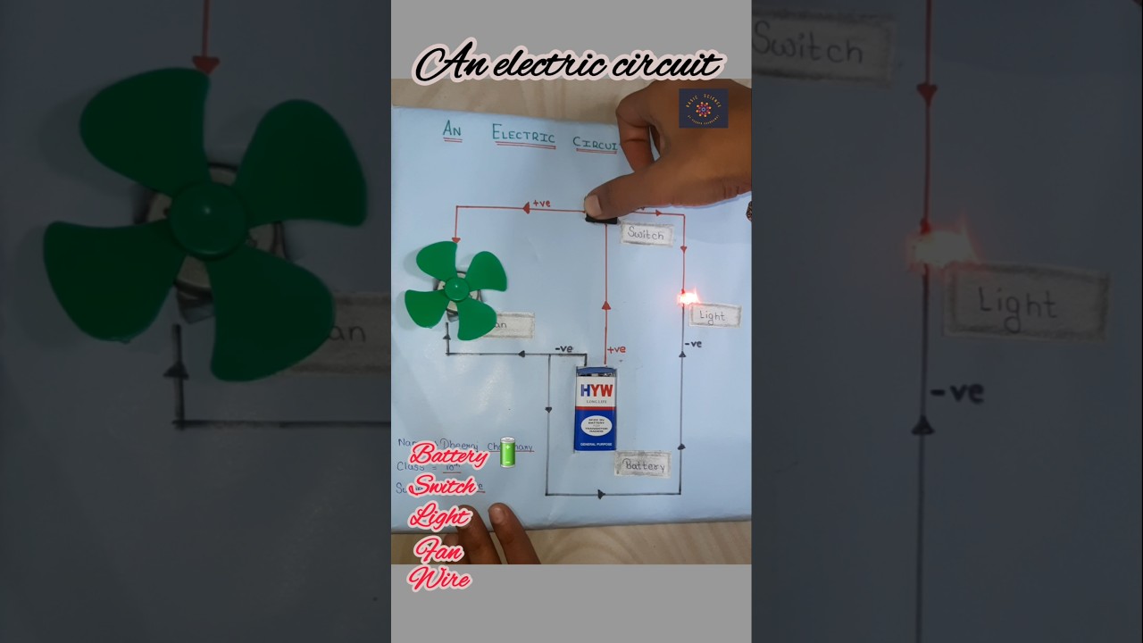 Only 3 things 🔌🔋electric circuit ready, battery, wire and bulb #electriccircuits #current #physics