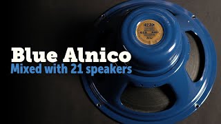 Video thumbnail for Celestion Alnico Blue shootout with 21 different speaker - Low Gain by Zilla Cabs
