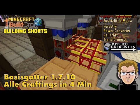 Buildcraft - Building Shorts - Basisgater - Crafting Tutorial - German Deutsch