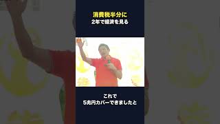 消費税を2年間、半分にしてみたらどうか