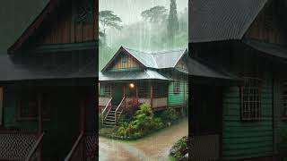 Jamaica Rain Sounds: Rain on zinc Roof (Childhood Memory) #rain #zincroof #shorts