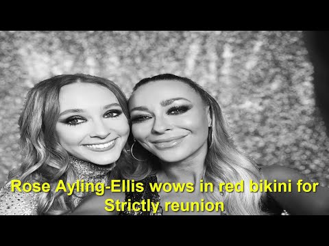 Rose Ayling-Ellis wows in red bikini for Strictly reunion