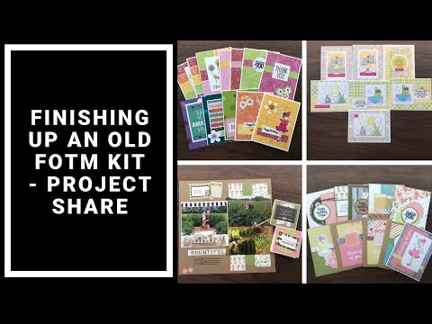 Finishing an Old Flavor of the Month Card Kit - Kill a Kit - Spring