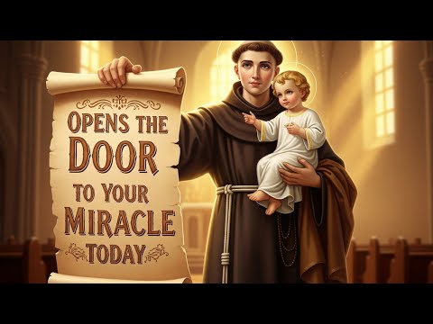 POWERFUL PRAYER TO OPENS THE DOOR TO YOUR MIRACLE TODAY  - SAINT ANTHONY