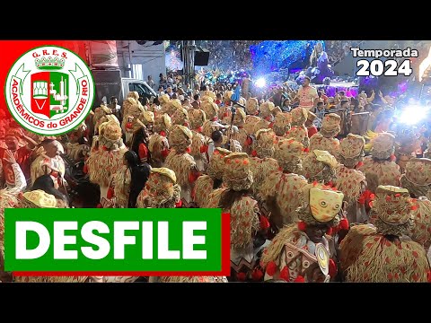 Grande Rio 2024 | Bateria no Desfile | Samba ao vivo - #Desfile24