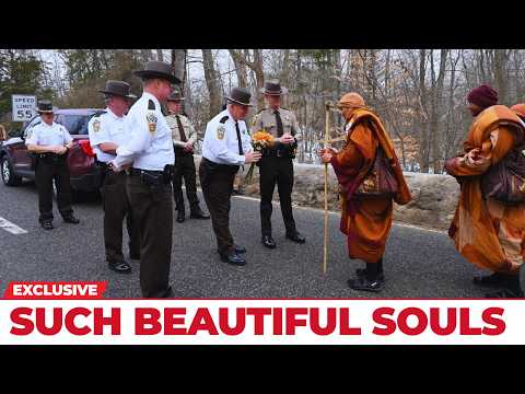“Thanks!” — Compassion Greets the Monks’ Journey Across America