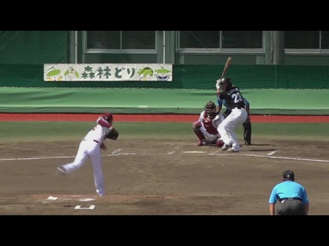 【ファーム】粘り勝ち!! マリーンズ・石川慎吾 レフトへタイムリーを放ち追加点!! 2024年6月27日 東北楽天ゴールデンイーグルス 対 千葉ロッテマリーンズ