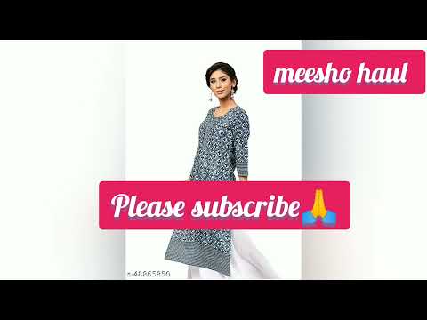 fashion with Eswari#meesho haul cotton printed kurti price- 409only