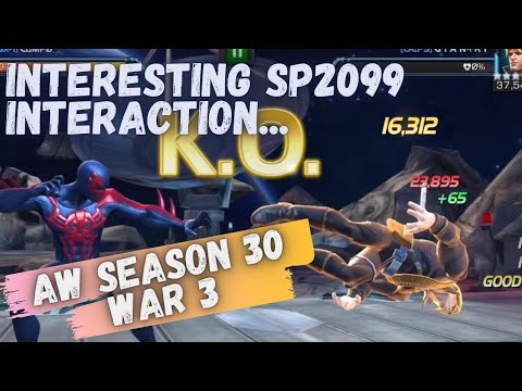Alliance War Season 30, War 3 - SSx-1 vs. Laeps - Sp2099, Elsa, Ghost - Marvel Contest of Champions