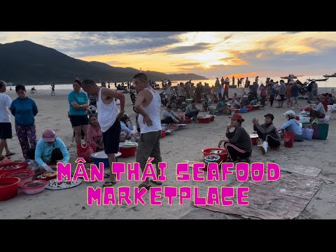 Vietnã | Man Thai Seafood Market na praia | Khám Phá Chợ Hải Sản Trên Bãi Biển Mân Thái No. 5