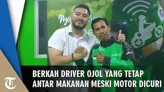 Driver Ojol yang Antar Go-Food meski Motor Dicuri Dapat Rp90 Juta dan Motor Baru