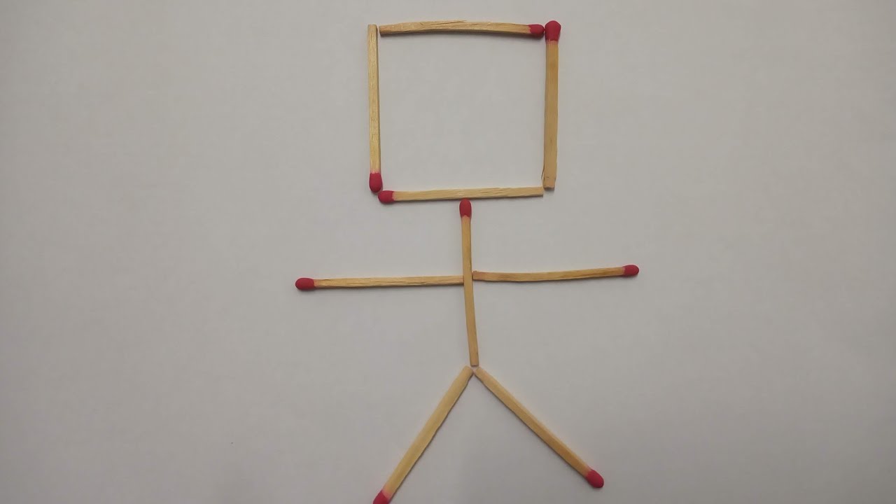 Quebra cabeça de palito de fósforo