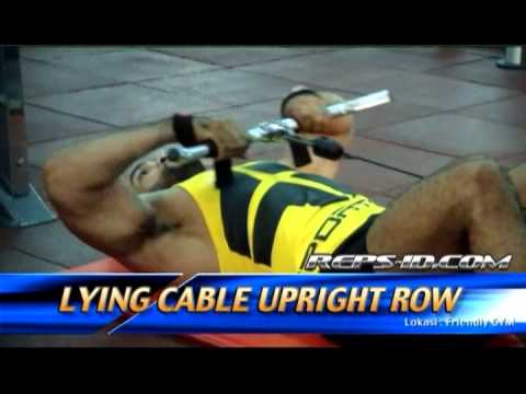 Lying Cable Upright Row