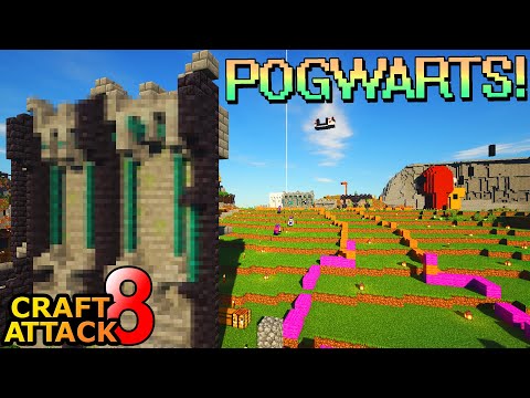 Finales Mauerdesign für das Burg Projekt! Bald geht's los! - Minecraft Craft Attack 8 #134