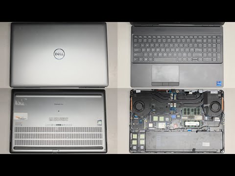 DELL Precision 7560 Demontage RAM SSD Festplatte Upgrade Batteriewechsel Reparatur Kurzübersicht