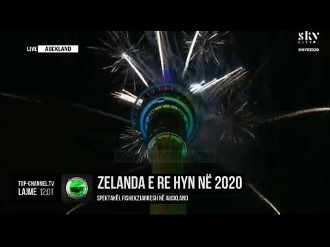 Zelanda e Re hyn në 2020/ Spektakël fishekzjarresh në Auckland