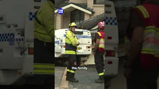 Cop car crashes into home | 9 News Australia