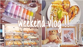 productive weekly vlog🧸🍡 grocery shopping 🛍️ cooking at home, slow living🧸