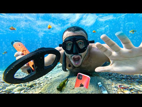 DEDEKTÖR ile SU ALTINDA ALTIN ARAMAK!! (TELEFON BULDUK)
