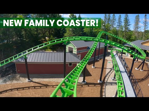 Midnight Flyer Front Row POV Santa's Village New for 2024 Vekoma Roller Coaster