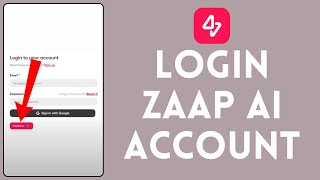 How to Login to Zaap AI Account (2024) | Sign In to Zaap AI Account