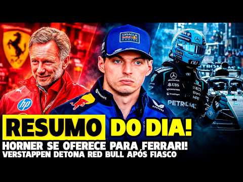 🚨VERSTAPPEN DETONA RED BULL APÓS FIASCO, HORNER SE OFERECE À FERRARI E MERCEDES TENSA | FÓRMULA 1