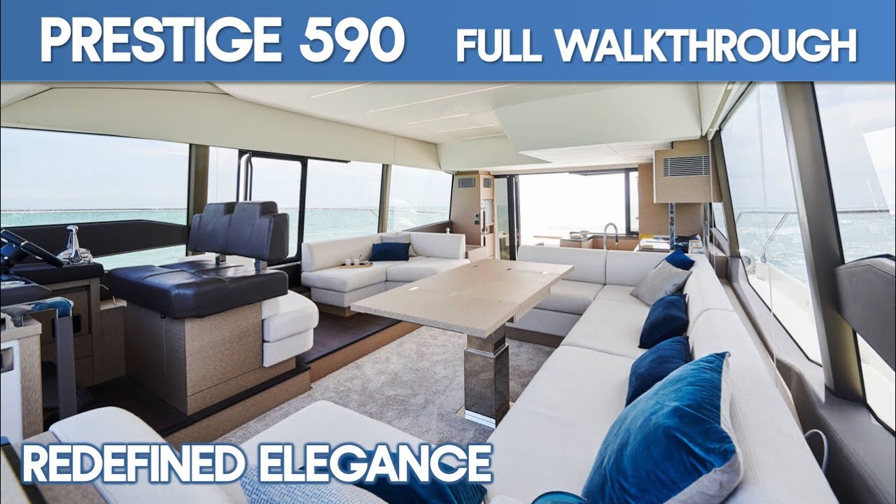 Prestige 590 | Palma International Boat Show 2023 Full Walkthrough