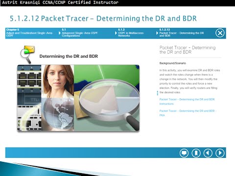 Packet Tracer 5.1.1.12  - Determining the DR and BDR, CCNA3 - Chapter 5