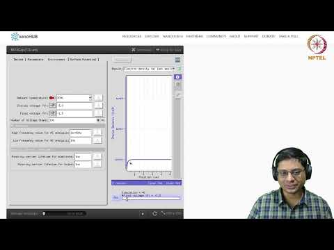 Nanohub Demo - MOSCAP tool
