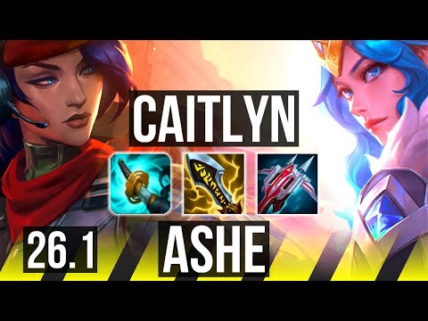 CAITLYN & Seraphine vs ASHE & Thresh (ADC) | 8k gold comeback, 56K damage | EUW Grandmaster | 26.1