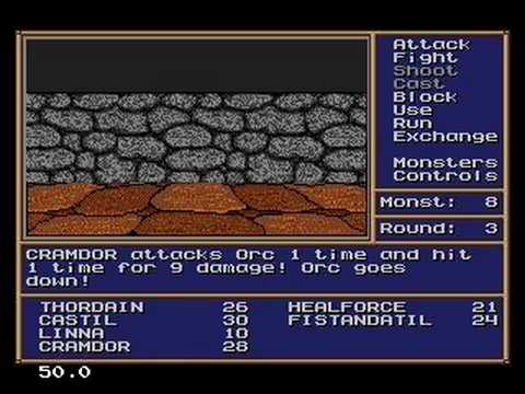 Might and Magic II : Gates to Another World Megadrive